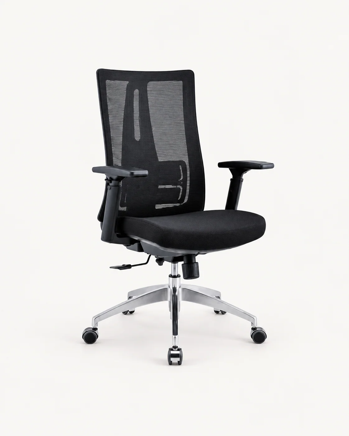 Tall Rectangular Mesh Staff Chair
