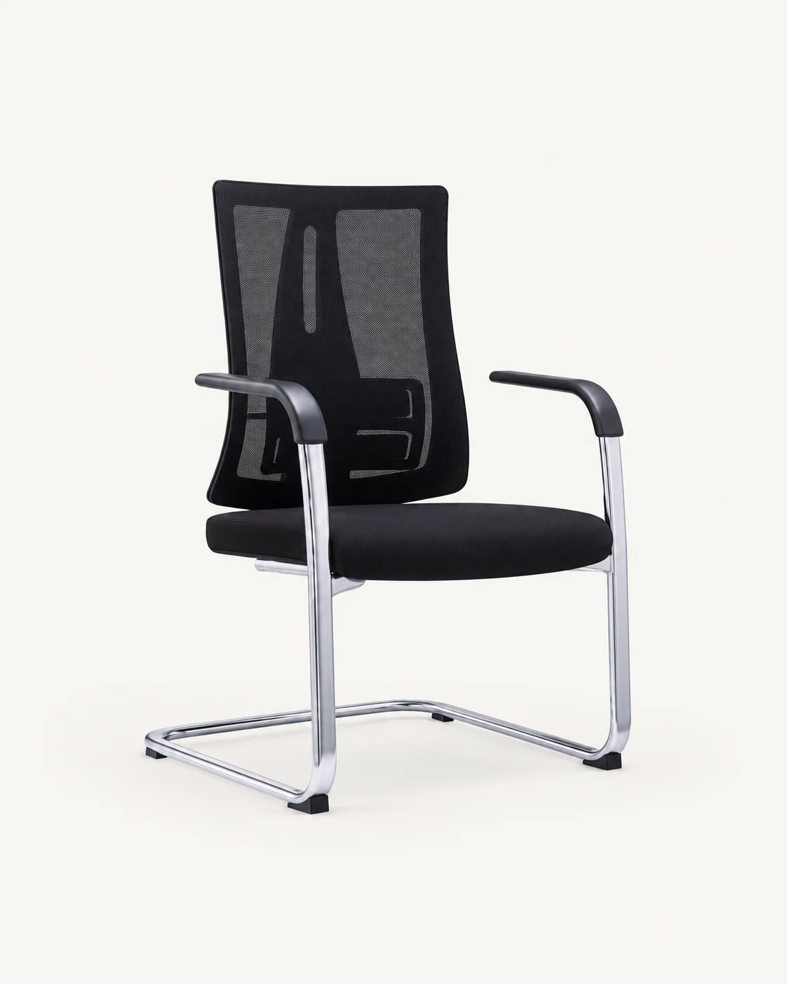 Tall Mesh Visitor Chair with Vertical Detail