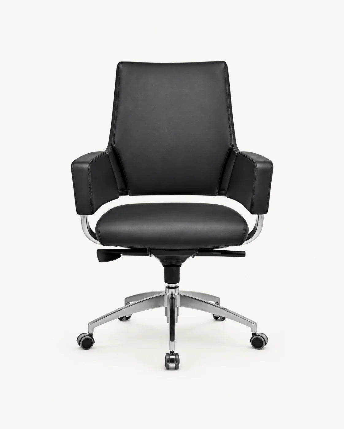 Mid-back Chair with Panel Arms