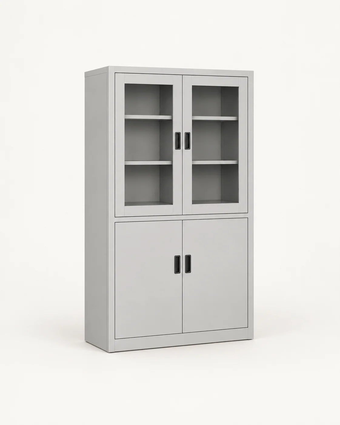Combined Glass and Solid-door Cabinet