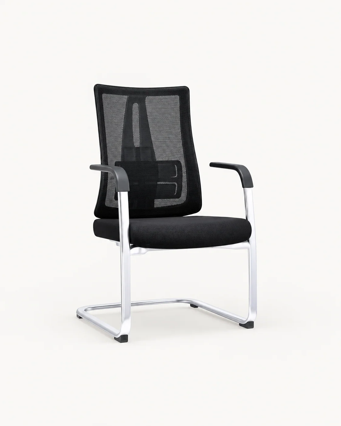 Tall Rectangular Mesh Visitor Chair