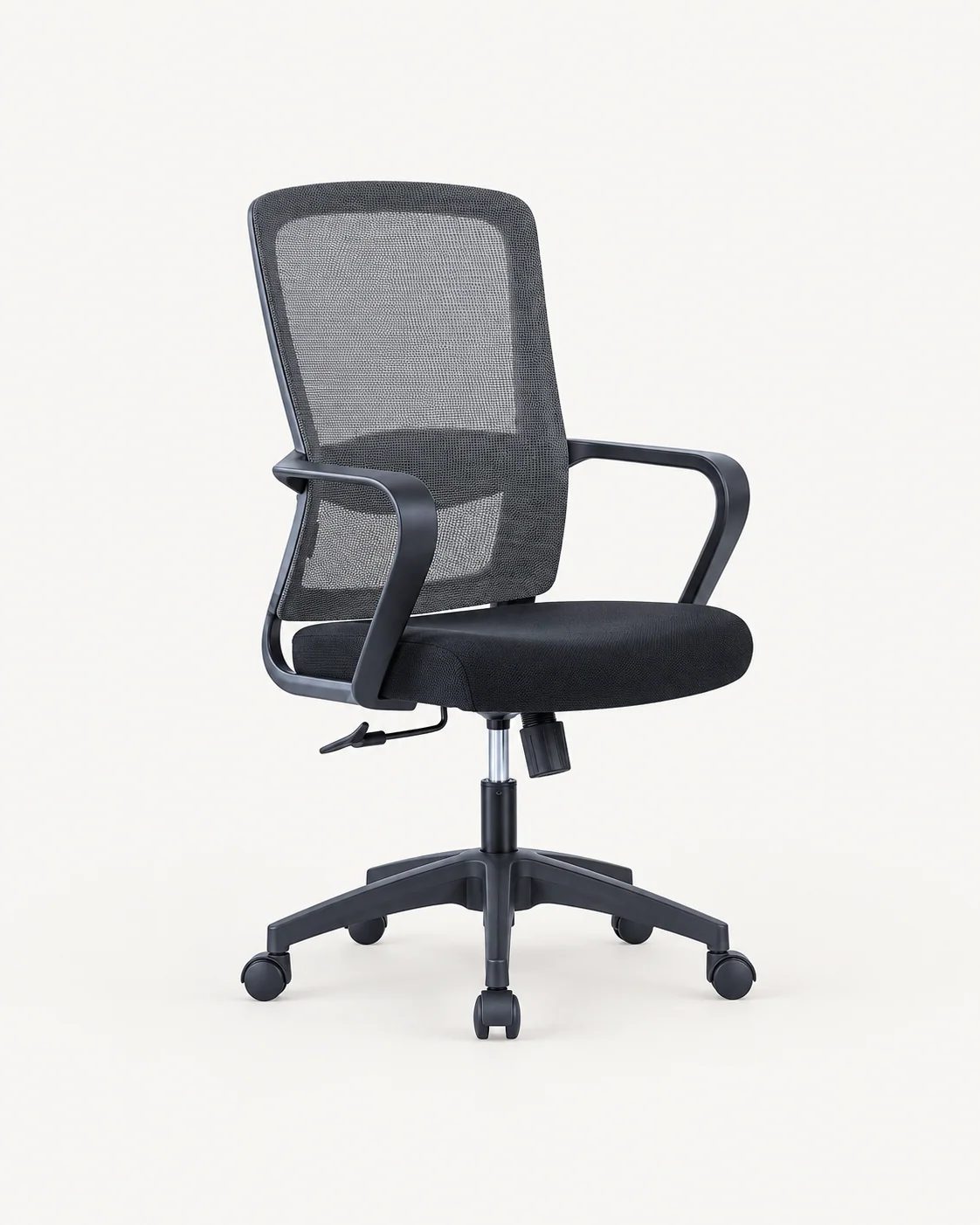 Rectangular Mesh Chair with Dark Base