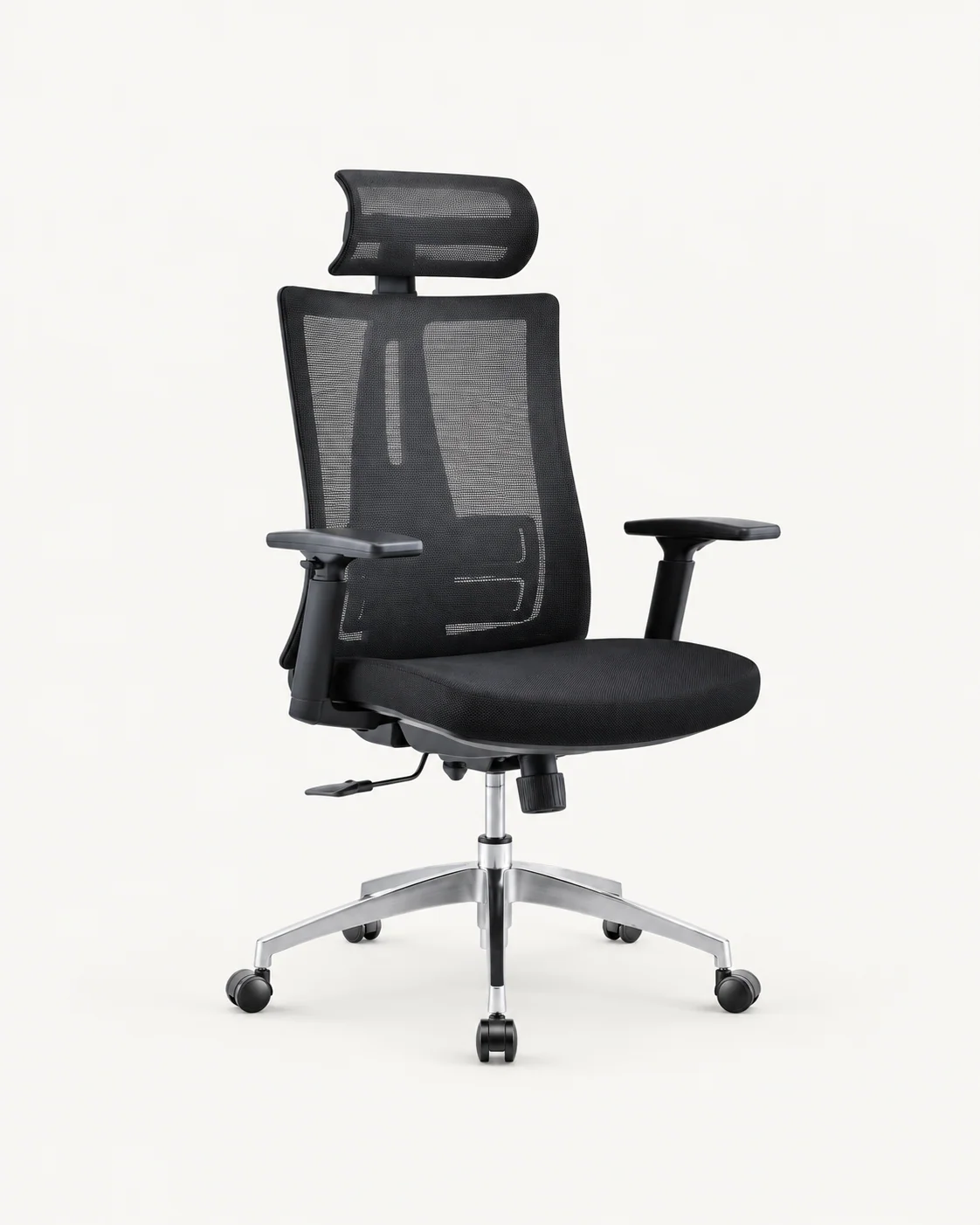 Mesh Executive Chair with Silver Base