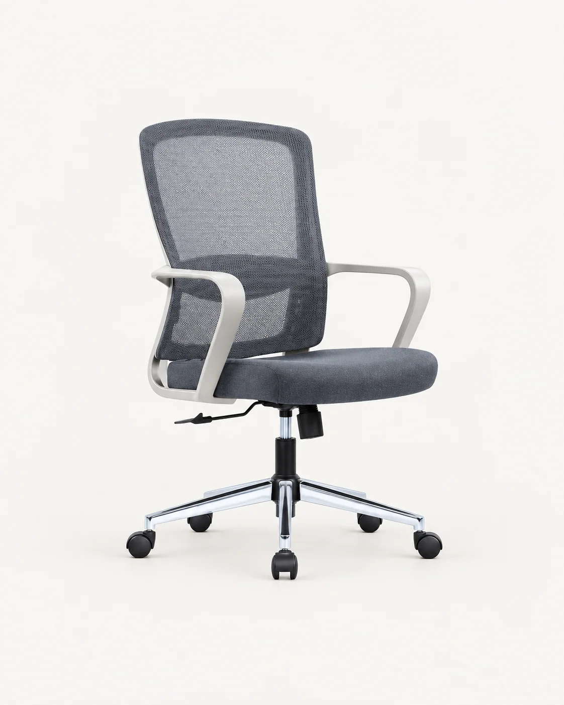 Grey Mesh Chair with Light Frame