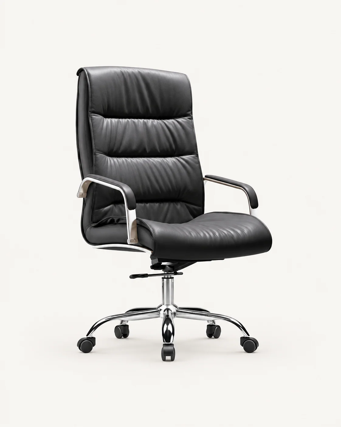 Three-section Padded Swivel Chair
